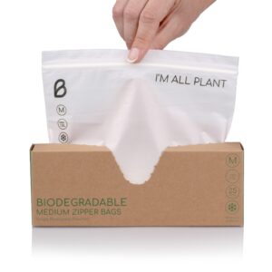 BioAfrica Biodegradable Zipper Bag - Medium (25's)